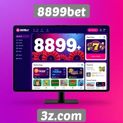 Interface do usuário do site 8899bet é moderna e intuitiva