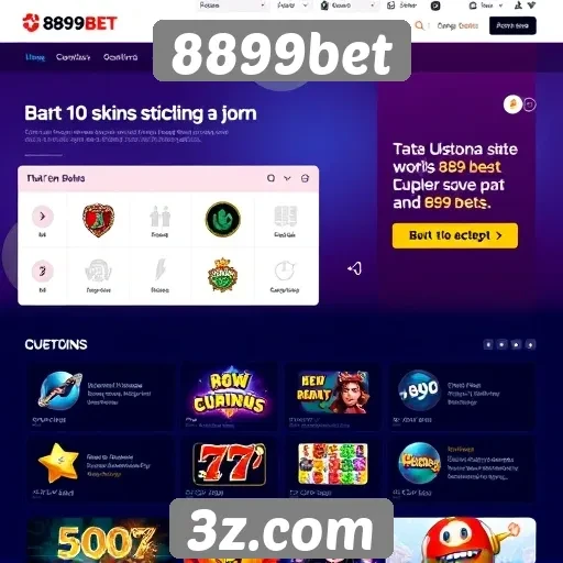 Novidades na interface do site 8899bet melhoram a experiência
